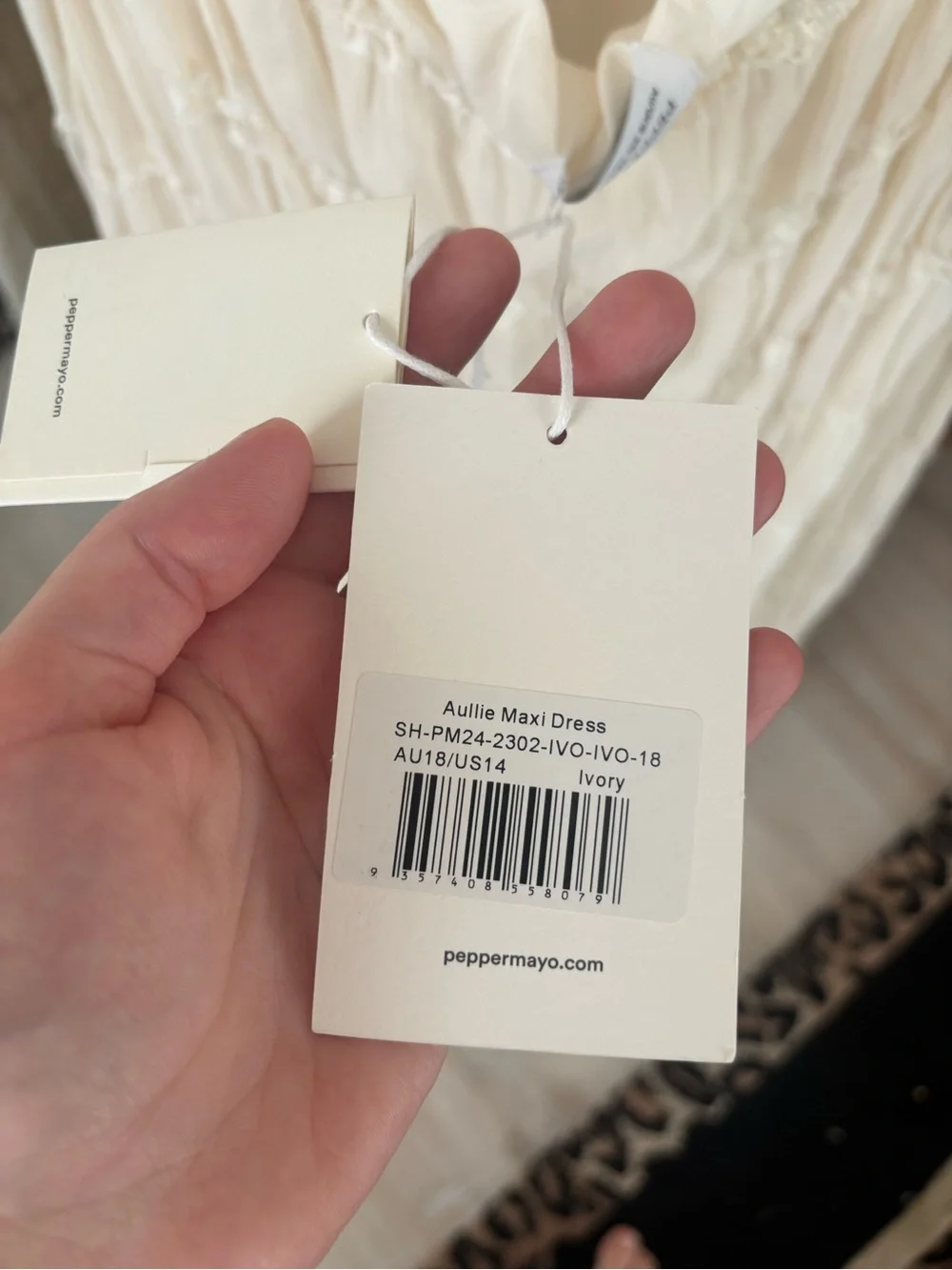 Peppermayo brand new ivory dress